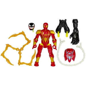 Figura De Acción Marvel Spider-Man Iron Spider 12Cm Con Acceso.