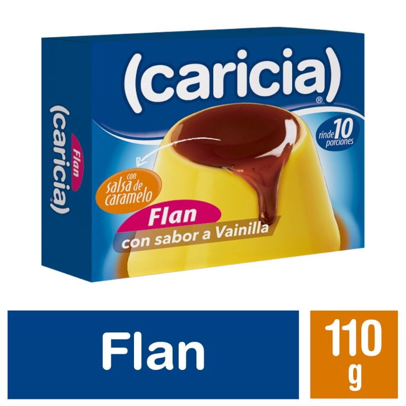 Flan Vainilla Con Caramelo 110 g Caricia
