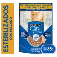 Cat Chow - Alimento Humedo Gato Esterilizado Sabor Pescado Pouch