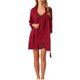 thumbnail image 1 of INSPIRE CHIC Conjunto de Pijama de Satén para Mujer con Encaje, Camisón y Bata de 2 Piezas, Ropa de Dormir con Manga 3/4 L Roja, 1 of 6