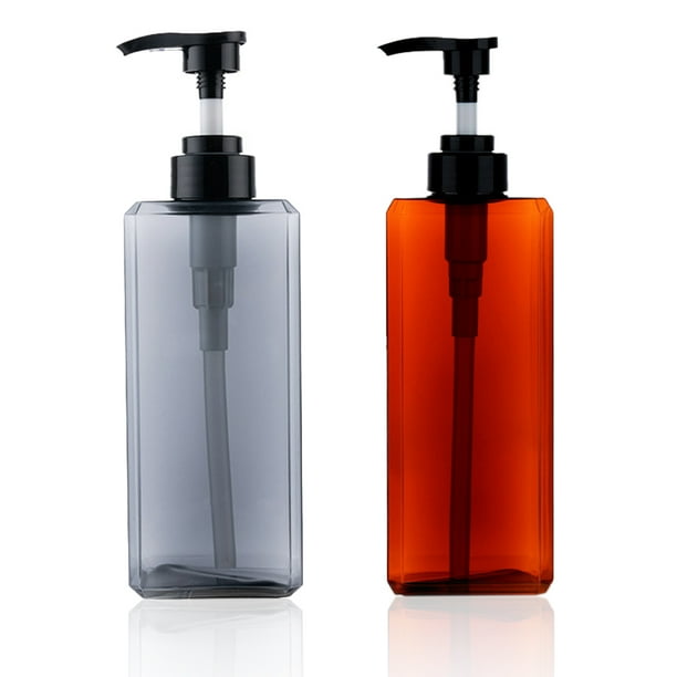 2 paquetes de botellas rellenables de champú y acondicionador, dispensador de champú de 800 ml, botellas de champú de plástico con bomba, para baño, cocina y hotel.