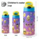 thumbnail image 2 of Emoji Botella de Agua con Tapa Pop Top de Un Toque, Acero Inoxidable, a Prueba de Fugas, para Deportes, Botella Infantil azul 12 oz, 2 of 6