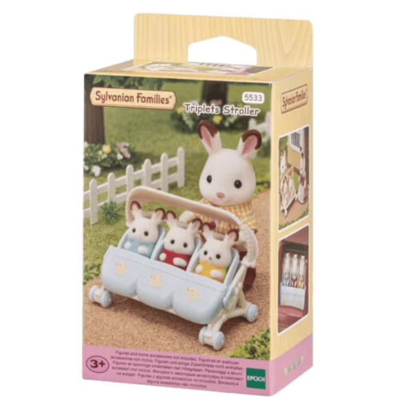 Epoch Sylvanian Families Triplets Stroller 5533