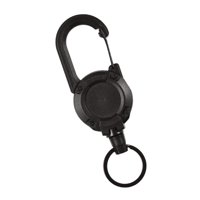 Ioensy - Llavero Retráctil Cordón De Llavero Ligero Y Duradero Para Bolsas De Mochila Negro