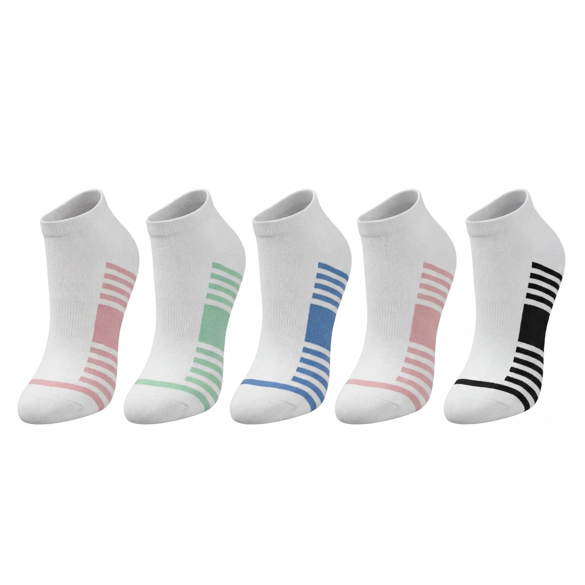Calcetines Mujer Deportivo Corto Blanco X10 35-39