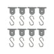 thumbnail image 5 of Clips Para Toldo, Se Desliza En El Canal Del Toldo, Soporte Para Luz De Fiesta, Orificios Dobles, 8 Piezas, 5 of 5