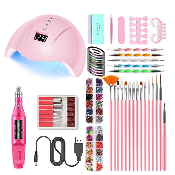 Set de herramientas de manicura MIUVA con lámpara UV LED portátil para secado de uñas