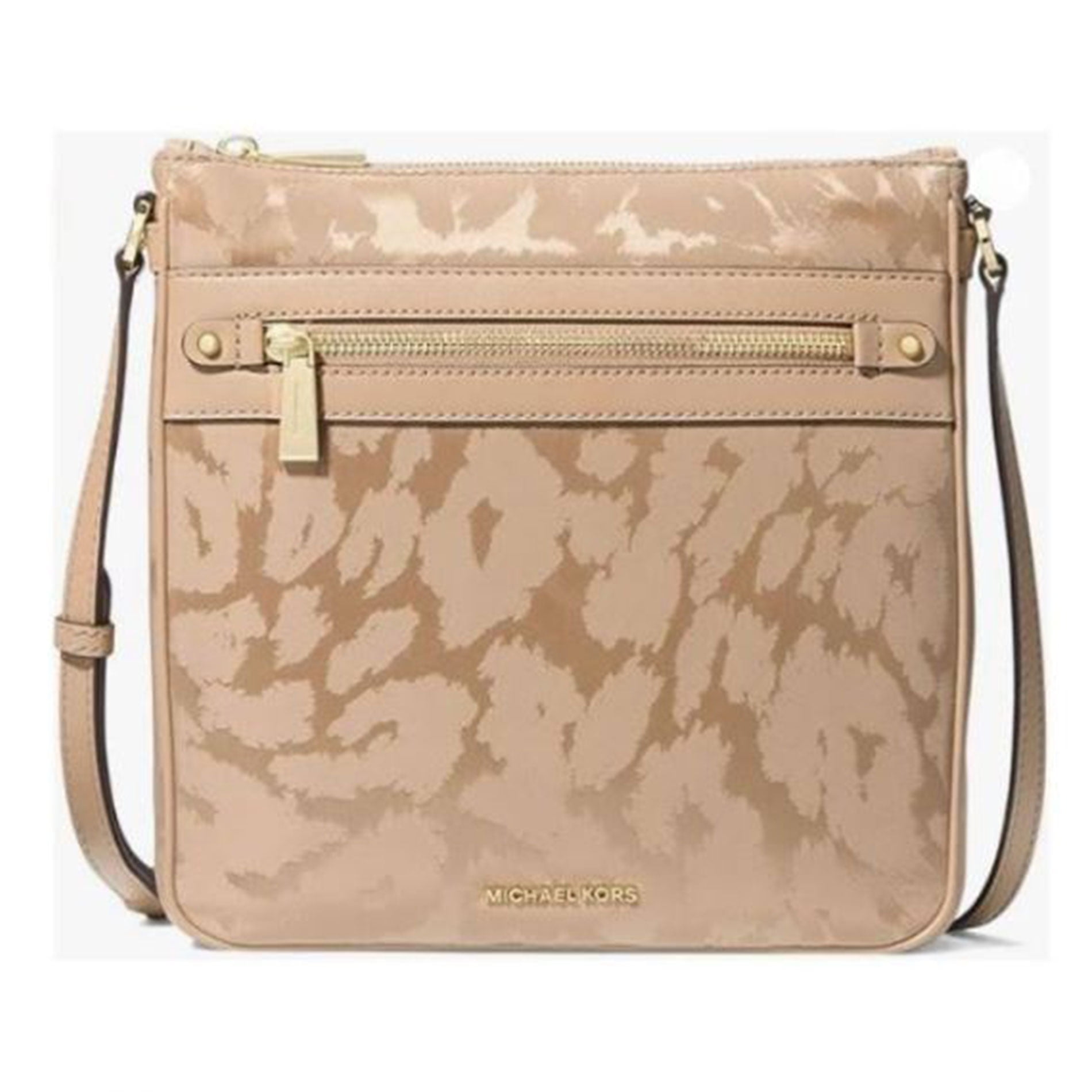 Cartera Michael Kors Crossbody Grande Para Mujer Jet Set Norte Sur, Camel