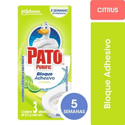 Limpiador Gel Adhesivo Para Inodoros Citrus Sobre 24.6 G Pato Purific