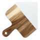 thumbnail image 3 of Tabla Aperitivo Rectangular Madera De Acacia Y Mármol Kawi® Color Café y mármol blanco Hygge, 3 of 3