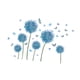thumbnail image 5 of Adhesivo De Pared Autoadhesivo De Diente De León Azul Para Espejos Y Ventanas, 5 of 5