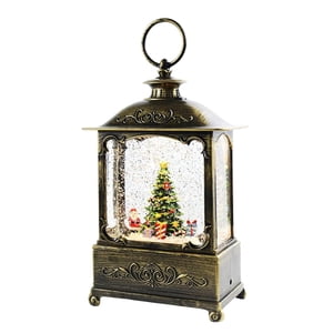 Magideal - Caja De Música De Navidad Brillante Portátil, Farol, Luz Nocturna Giratoria, Juguete Artesanal Colgante Para Fiesta, Decoración De Boda, Adorno De Reg Árbol De Navidad