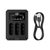 Cargador De Batería Jjc Np-Bx1 Usb De Triple Ranura Para Cámaras Sony