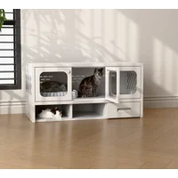 Recilock - Casa Baja Para Mascotas 3 Puertas Vitrina - Linea Pet Pc-13