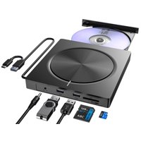 Unidad Externa De Cd/Dvd Umaniy 6 En 1 Portátil Para Computadora Portátil O De Escritorio