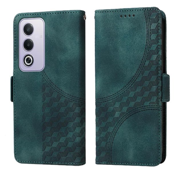 Carcasa FOXDOCK OPPO A80 5G de cuero PU, diseño acolchado clásico, protección contra caídas y rayones