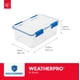 thumbnail image 2 of Contenedores de almacenamiento Iris USA WeatherPro de 16 cuartos de galón con tapas, paquete de 3, transparentes/azules, 2 of 9