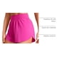 thumbnail image 4 of Shorts CRZ YOGA de tiro alto con abertura, secado rápido, morado, 4 of 6