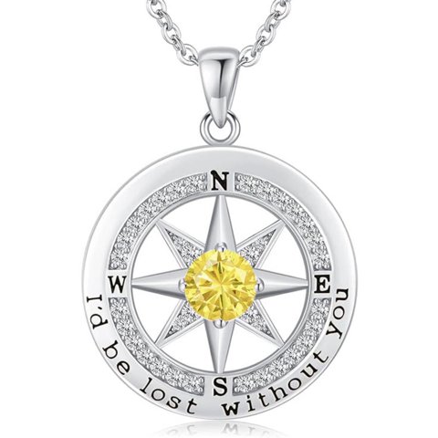 Collar Heshpaws Compass Plata