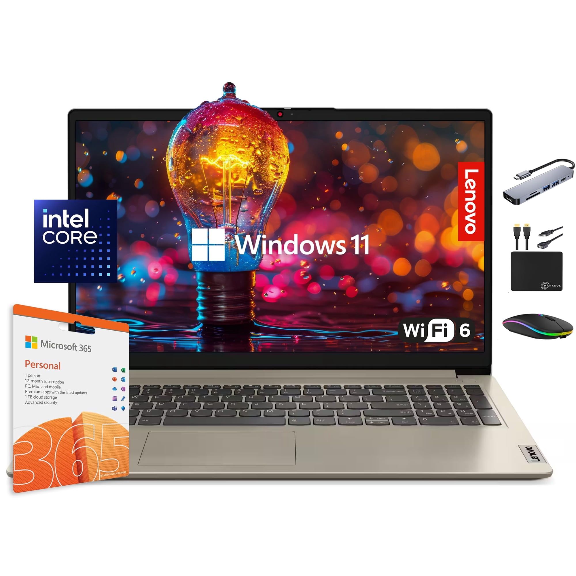 Laptop Lenovo Ideapad 2025 15.6" Hd 12gb Ram 1.1tb Win11