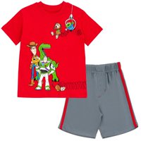 Conjunto De Remera Y Shorts Para Niños Con Personajes De Toy Story De Disney