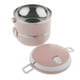 thumbnail image 5 of Fiambrera Térmica De Acero Inoxidable Portátil Tiffin Bento Box 2 Tier Pink, 5 of 5