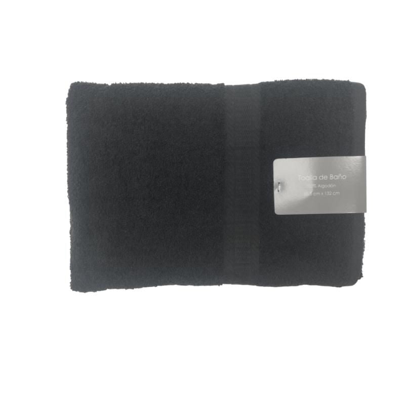 Toalla Baño Negro 70x135cm Grey Label