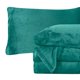 thumbnail image 1 of Juego de sábanas Elegant Comfort, de franela de terciopelo, color turquesa, 1 of 9