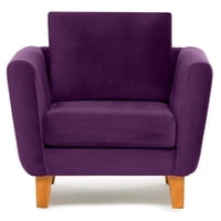Barra Design - Sillón Thomas Felpa Morado