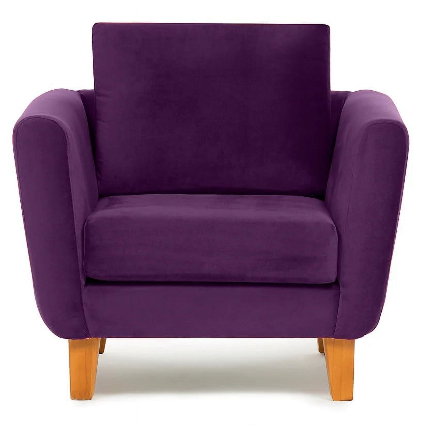 Barra Design - Sillón Thomas Felpa Morado