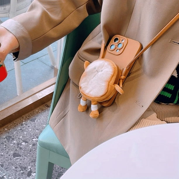 Stylish Toast Coin Card Bag For IPhone 14 13 12 11 Plus Pro Max SE3/SE2/7/8/8PLUS/6/6S - Perfect for On-the-Go!