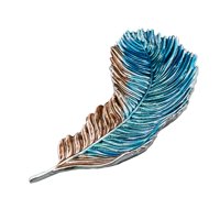 Ioensy - Bandeja Para Baratijas De Joyería, Plato Único Para Anillos De Joyería Para Tocador, Baño, Decoración Del Hogar, Azul