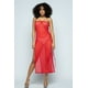 thumbnail image 1 of Vestido de Malla Sólida con Cordones Laterales, 1 of 5