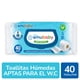 thumbnail image 2 of Toallitas Húmedas emubaby Flushable aptas para WC, 40 Un, 2 of 2