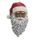 thumbnail image 1 of Adorno con cabeza de Papá Noel afroamericano de Kurt Adler con sombrero, 11 cm, 1 of 1