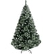 thumbnail image 1 of Arbol de Navidad Hoja Punta Aguja Borde Nieve 180cm alto Soporte Metal, 1 of 3