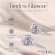 thumbnail image 4 of Pendientes Crystalline Azuria de plata de ley 925 de 8 mm para mujer, 4 of 7