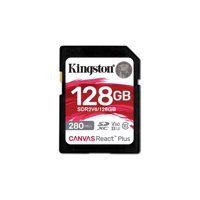 Tarjeta Sd Kingston Canvas React Plus V60 De 128 Gb Sdxc Uhs-Ii