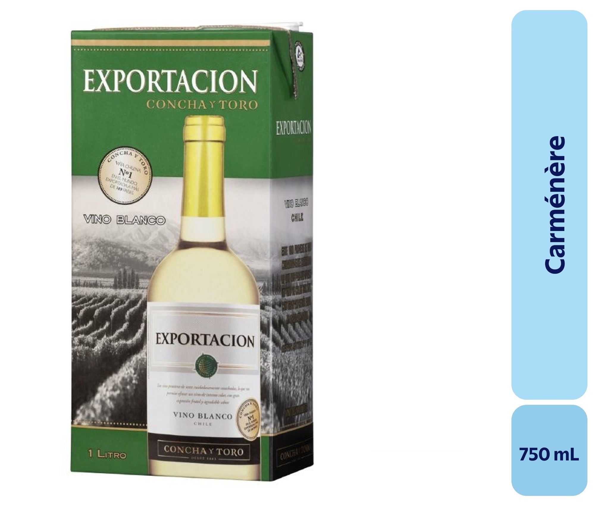 Vino Blanco Caja 1 L Exportacion