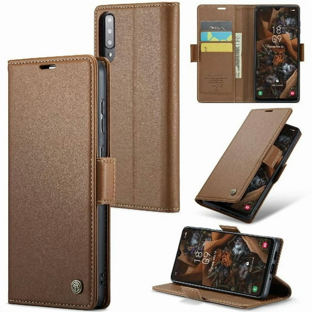 CaseMe tipo cartera Samsung Galaxy A50/A50S/A30S con cierre magnético, RFID, tarjetero, soporte, carga inalámbrica