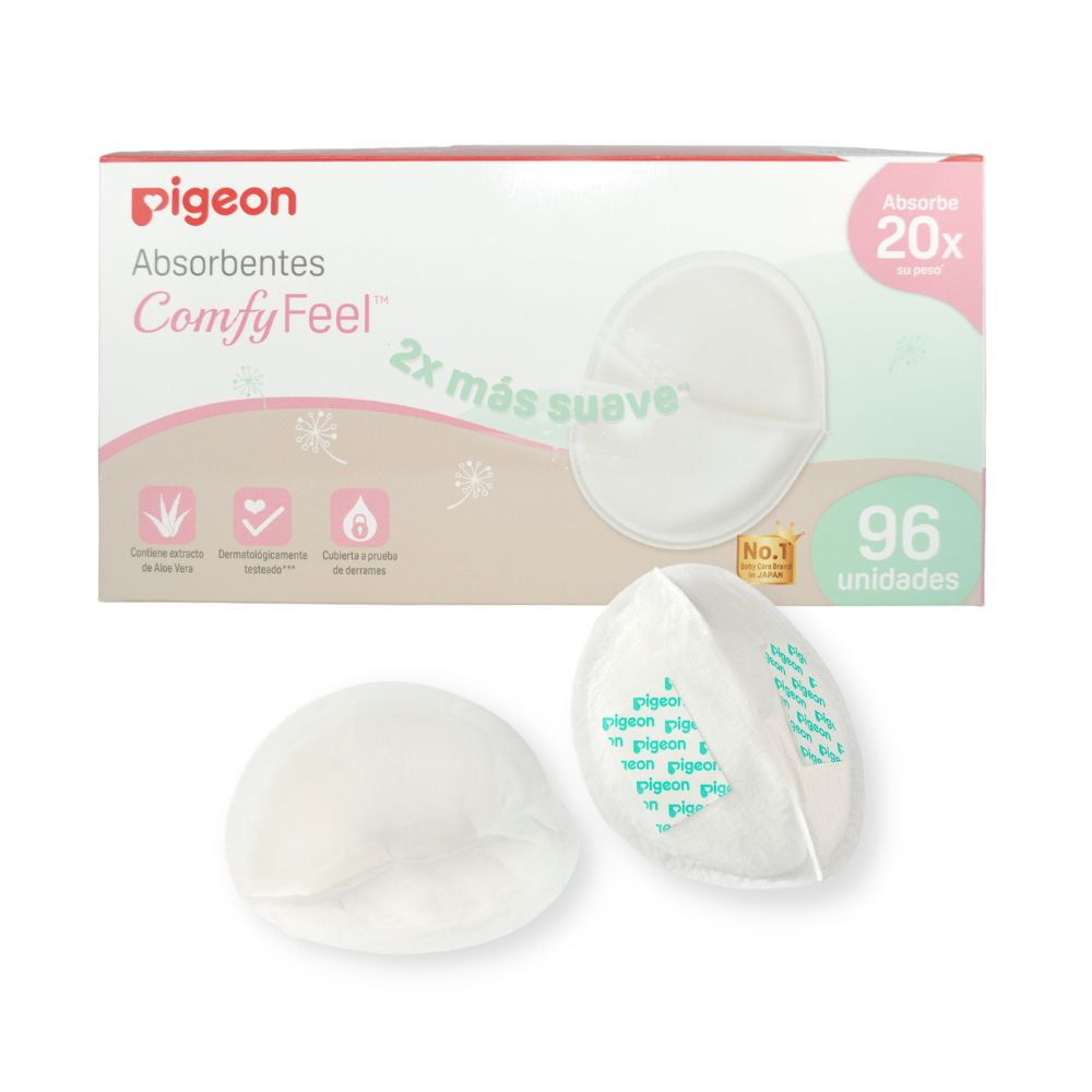 Pigeon - Absorbentes De Leche Comfy Feel, 96 Unidades