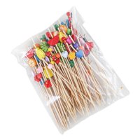 Bothyi - 100 Palillos Para Comida De 4,7 Pulgadas, Palitos De Cóctel Para Postre, Accesorios De Cóctel, Aperitivos