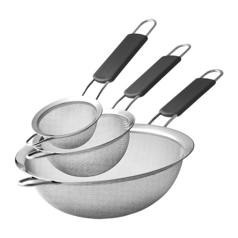 Bothyi - Tamiz Fino Para Preparación De Alimentos, Cocina, Arroz, 3 Piezas