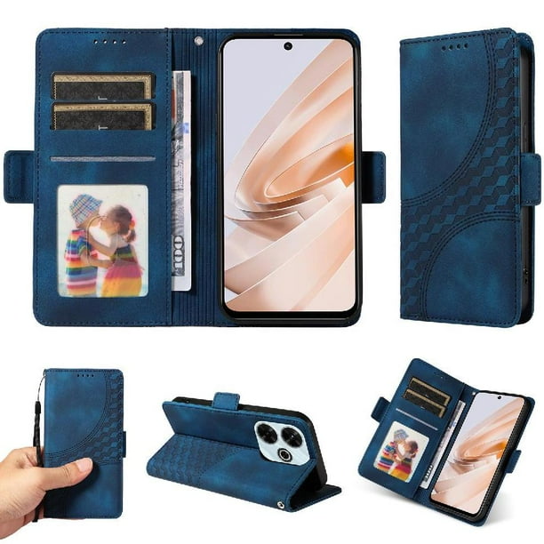 Carcasa FOXDOCK Xiaomi Redmi 13 4G de cuero PU, diseño acolchado clásico, protección contra caídas y rayones