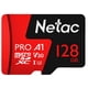thumbnail image 1 of Tarjeta MicroSD NETAC 128GB Clase 10 UHS-I A1 100MB/s Compatible con Consolas de Videojuegos, Cámaras, Smartphones y Tablets, 1 of 7