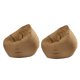 thumbnail image 1 of 2 piezas de almacenamiento de animales de peluche bolsa de frijoles cubierta de café a prueba de agua, 1 of 5