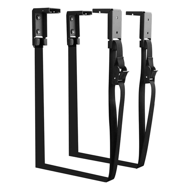 Soporte para PC para debajo del Escritorio, Profesional con Correas, Premium, fácil de Instalar, Negro, portátil, práctico, Duradero, Soporte para CPU