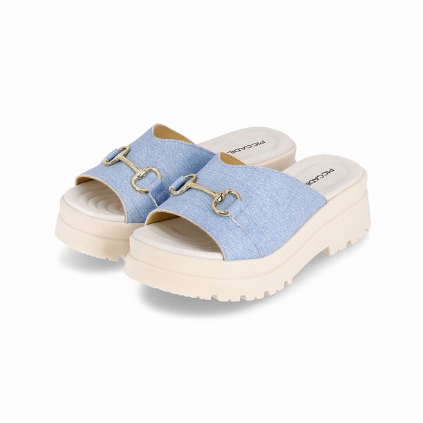Sandalia Mujer Jeans Claudia Piccadilly