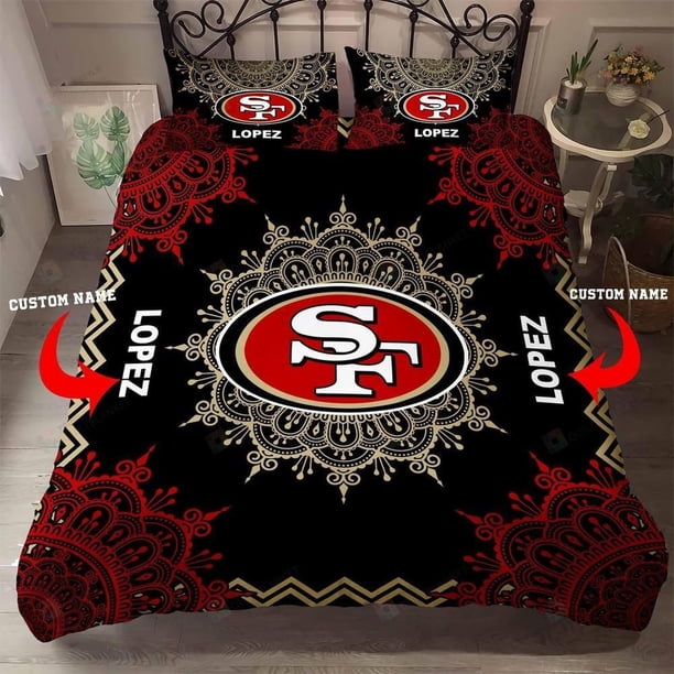 Custom Name San Francisco ers Quilt Duvet Cover Set Double Comforter Cover3-Piece Bedding Set