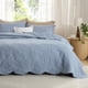 thumbnail image 1 of Juego de ropa de cama Bedsure, colcha king size, color azul mineral, 1 of 3